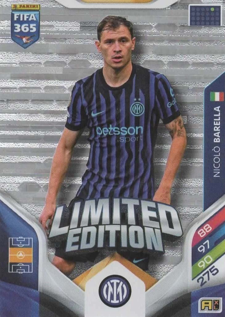 Nicoló Barella Limited Edition FC Internazionale Milano - Panini FIFA 365 2026 Adrenalyn XL kaart