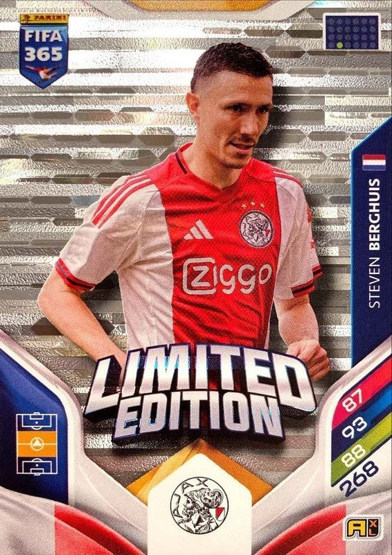 Steven Berghuis Limited Edition AFC Ajax - Panini FIFA 365 2026 Adrenalyn XL kaart