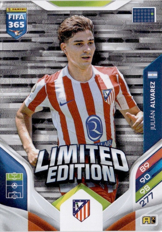 Julián Álvarez Limited Edition Atlético de Madrid - Panini FIFA 365 2026 Adrenalyn XL kaart