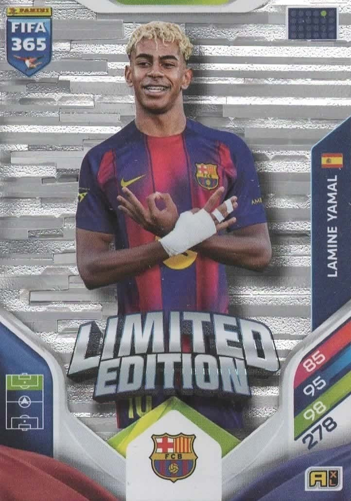 Lamine Yamal Limited Edition FC Barcelona - Panini FIFA 365 2026 Adrenalyn XL kaart Immagine principale del prodotto