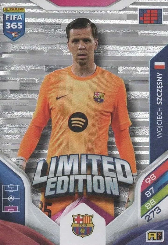 Wojciech Szczesny Limited Edition FC Barcelona - Panini FIFA 365 2026 Adrenalyn XL kaart