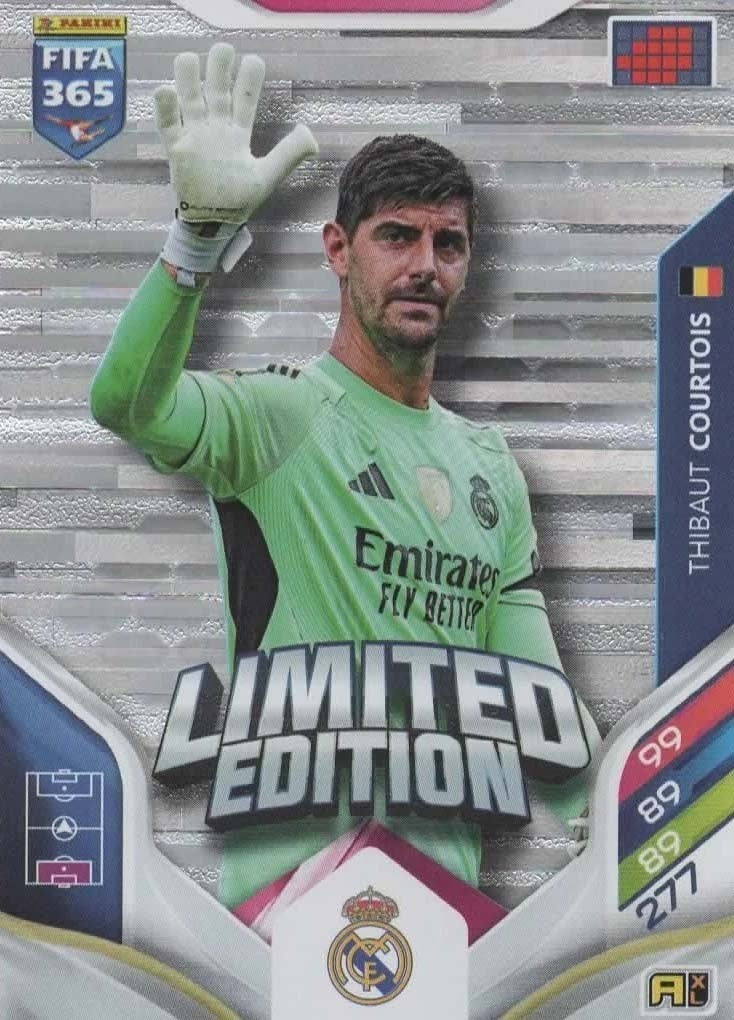 Thibaut Courtois Limited Edition Real Madrid CF - Panini FIFA 365 2026 Adrenalyn XL kaart