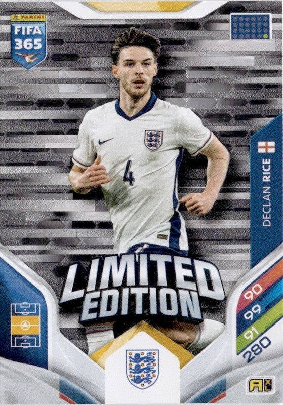 Declan Rice Limited Edition England - Panini FIFA 365 2026 Adrenalyn XL kaart Imagen principal del producto