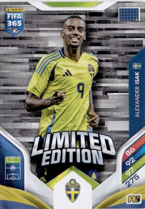 Alexander Isak Limited Edition Sweden - Panini FIFA 365 2026 Adrenalyn XL kaart