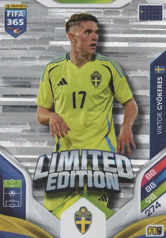 Viktor Gyökeres Limited Edition Sweden - Panini FIFA 365 2026 Adrenalyn XL kaart