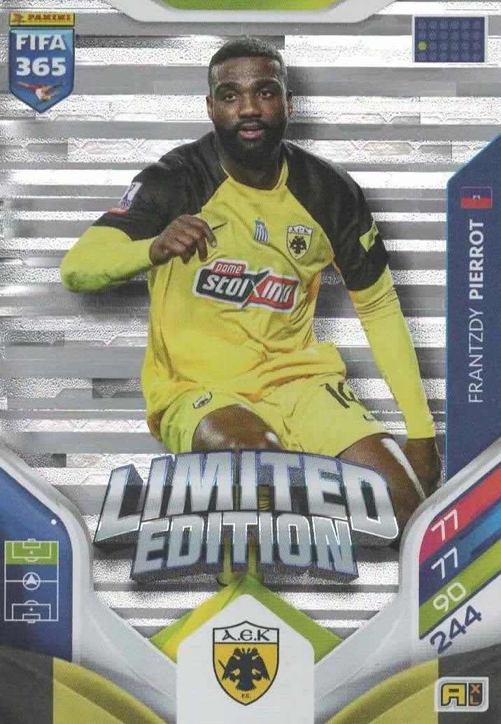Frantzdy Pierrot Limited Edition AEK Athens FC - Panini FIFA 365 2026 Adrenalyn XL kaart