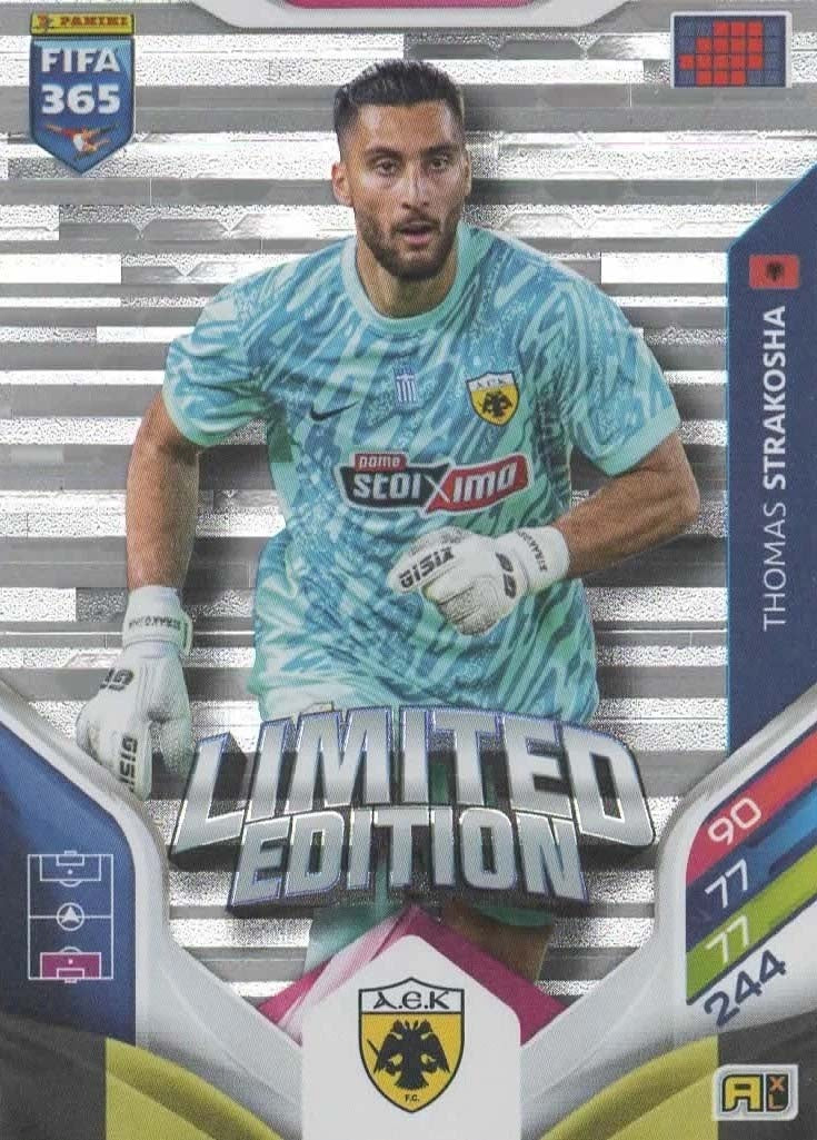 Thomas Strakosha Limited Edition AEK Athens FC - Panini FIFA 365 2026 Adrenalyn XL kaart Hauptbild