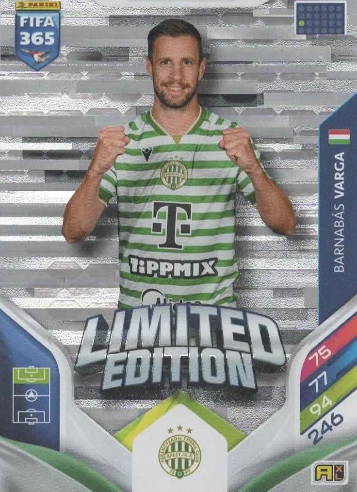 Barnabas Varga Limited Edition Ferencvárosi TC - Panini FIFA 365 2026 Adrenalyn XL kaart