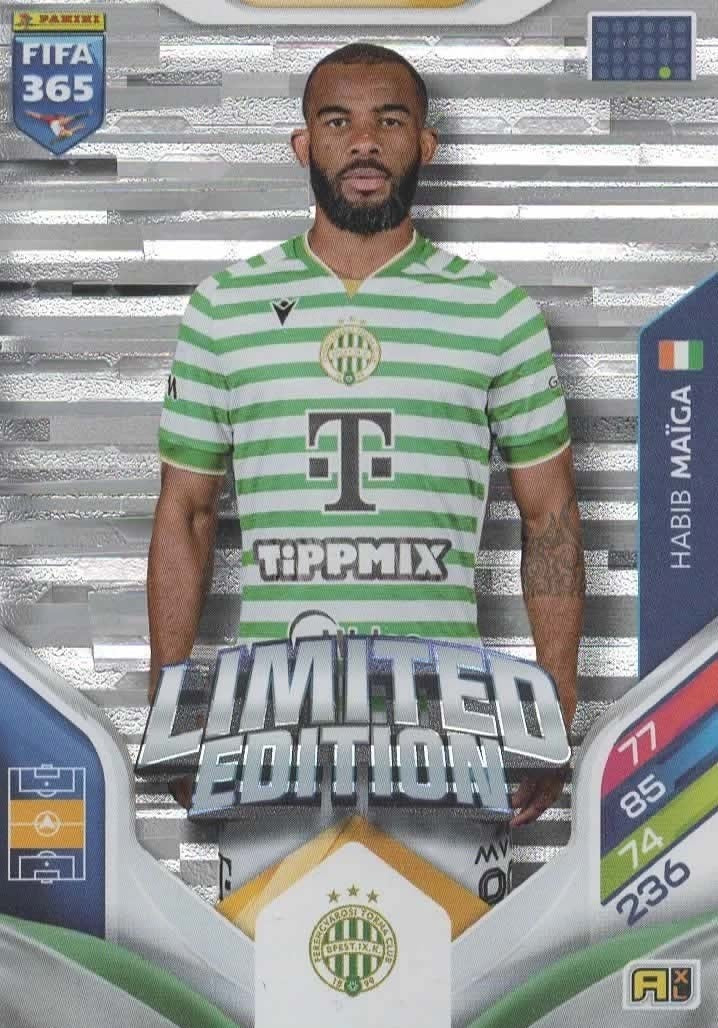 Habib Maïga Limited Edition Ferencvárosi TC - Panini FIFA 365 2026 Adrenalyn XL kaart