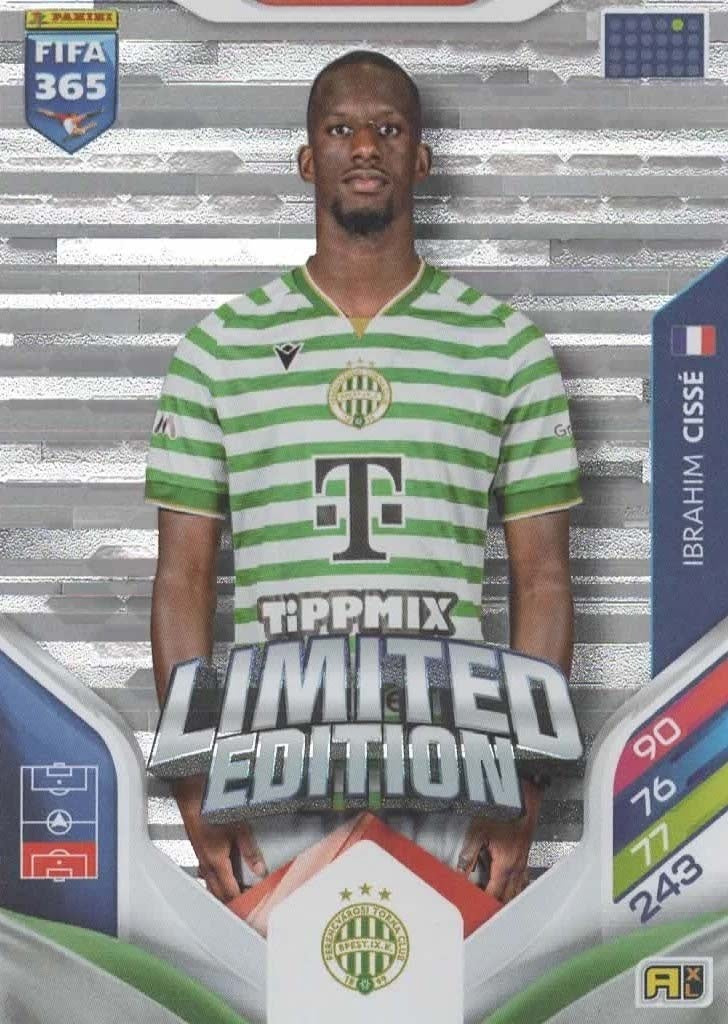Ibrahim Cissé Limited Edition Ferencvárosi TC - Panini FIFA 365 2026 Adrenalyn XL kaart