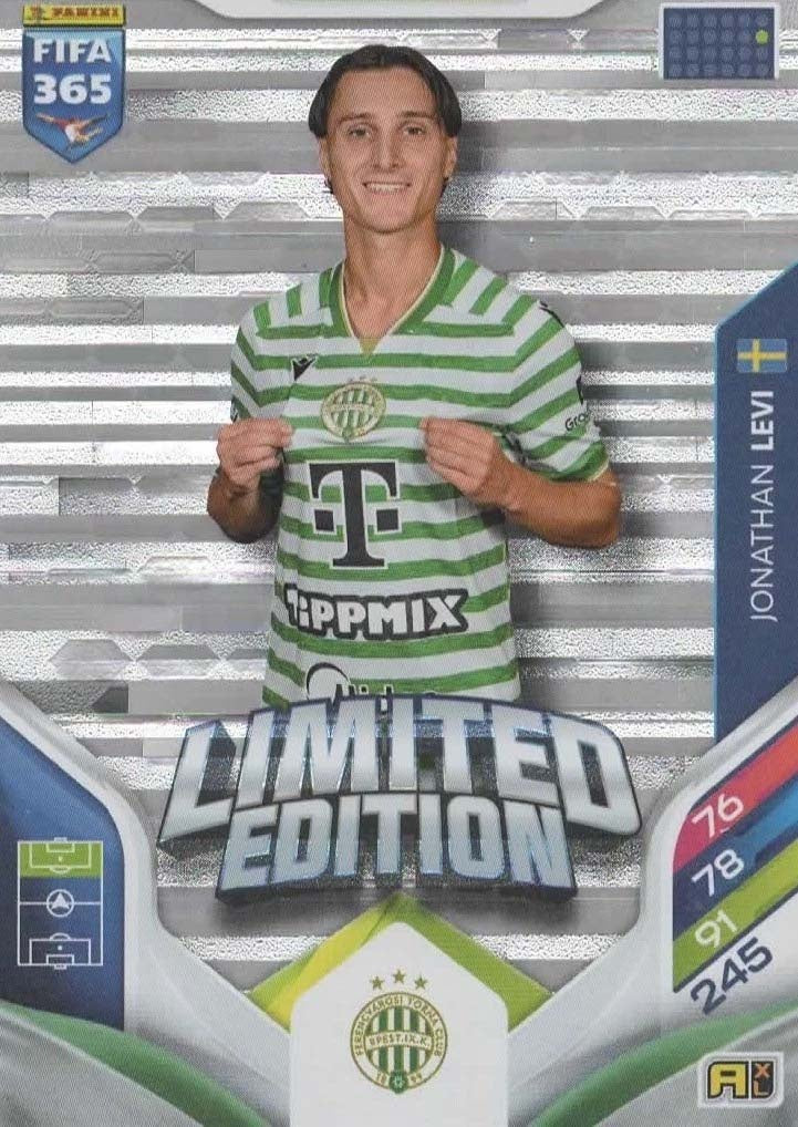 Jonathan Levi Limited Edition Ferencvárosi TC - Panini FIFA 365 2026 Adrenalyn XL kaart