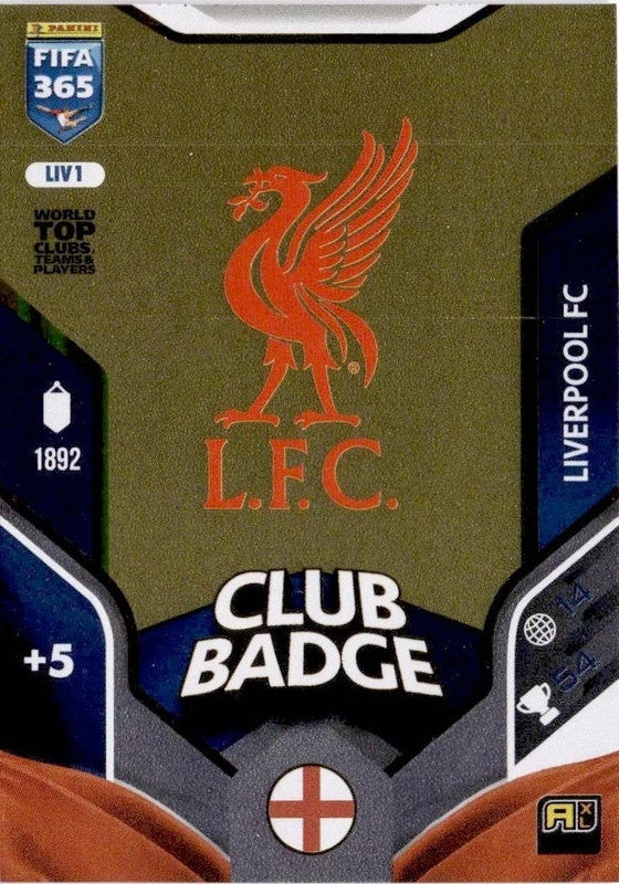 Club Badge Base LIV1 - Panini FIFA 365 2026 Adrenalyn XL kaart