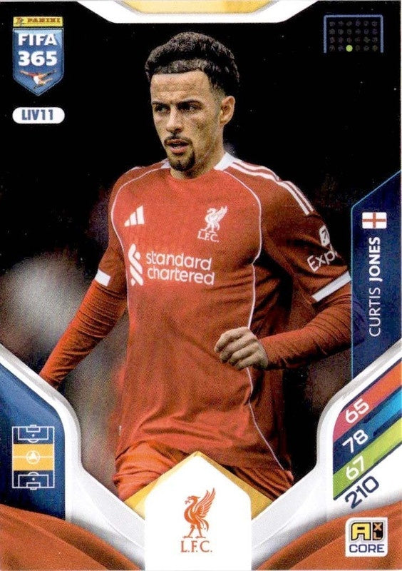 Curtis Jones Base LIV11 - Panini FIFA 365 2026 Adrenalyn XL kaart