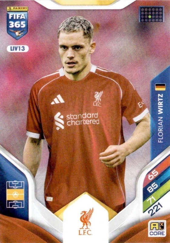 Florian Wirtz Base LIV13 - Panini FIFA 365 2026 Adrenalyn XL kaart
