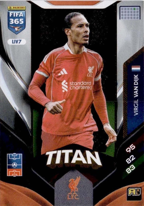 Virgil Van Dijk Titan LIV7 - Panini FIFA 365 2026 Adrenalyn XL kaart