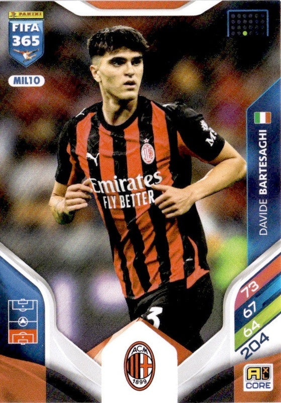 Davide Bartesaghi Base MIL10 - Panini FIFA 365 2026 Adrenalyn XL kaart