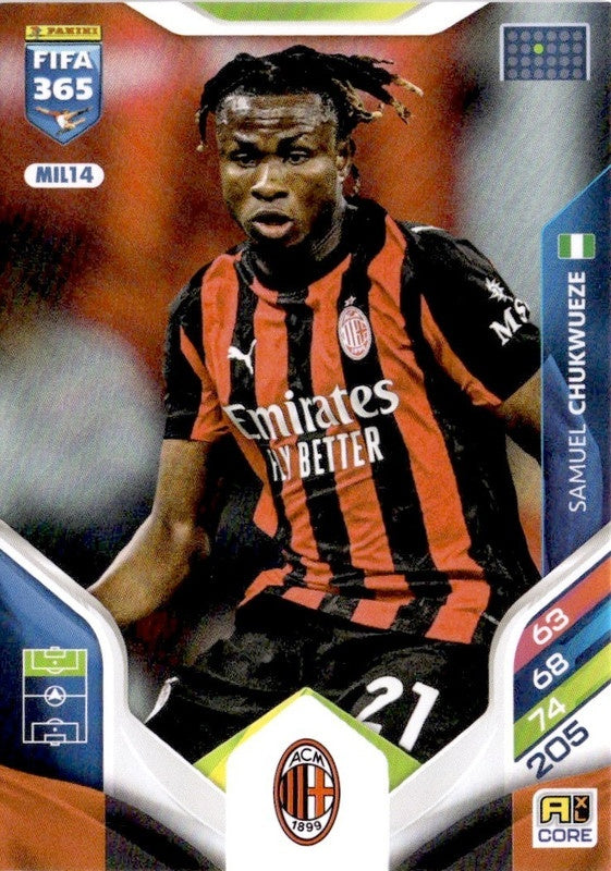 Samuel Chukwueze Base MIL14 - Panini FIFA 365 2026 Adrenalyn XL kaart