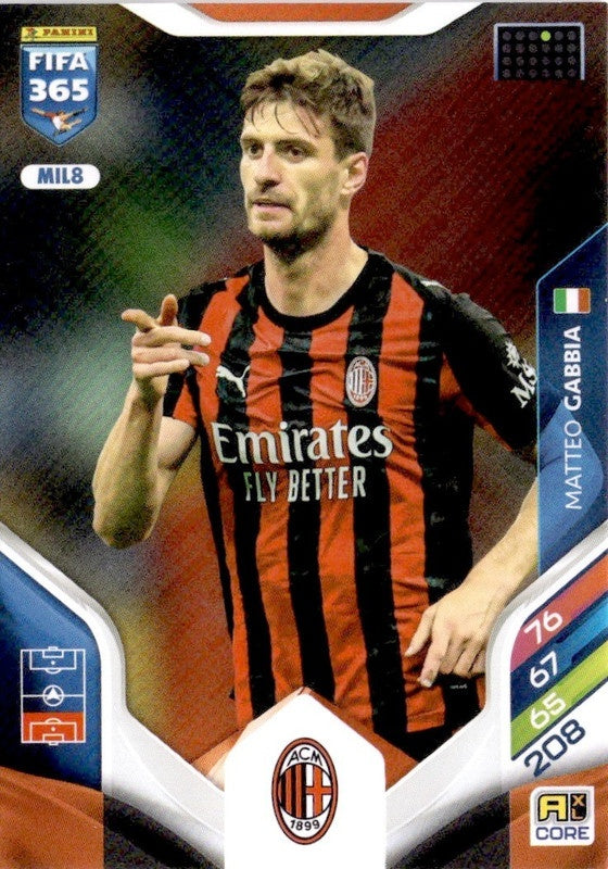Matteo Gabbia Base MIL8 - Panini FIFA 365 2026 Adrenalyn XL kaart