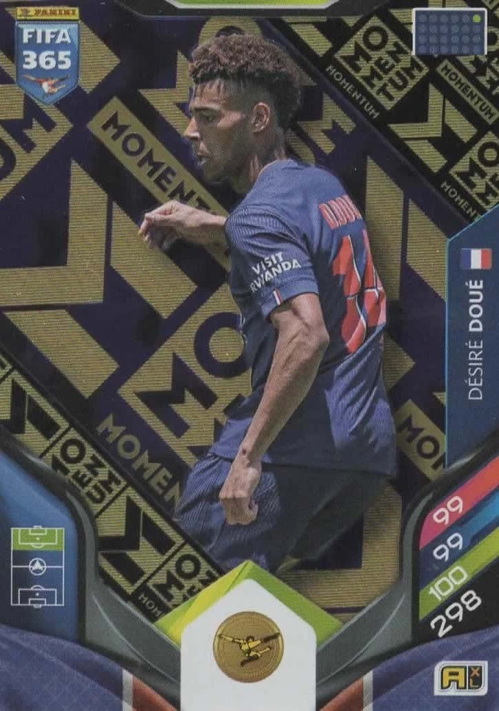 Désiré Doué Momentum Paris Saint-Germain - Panini FIFA 365 2026 Adrenalyn XL kaart Main image
