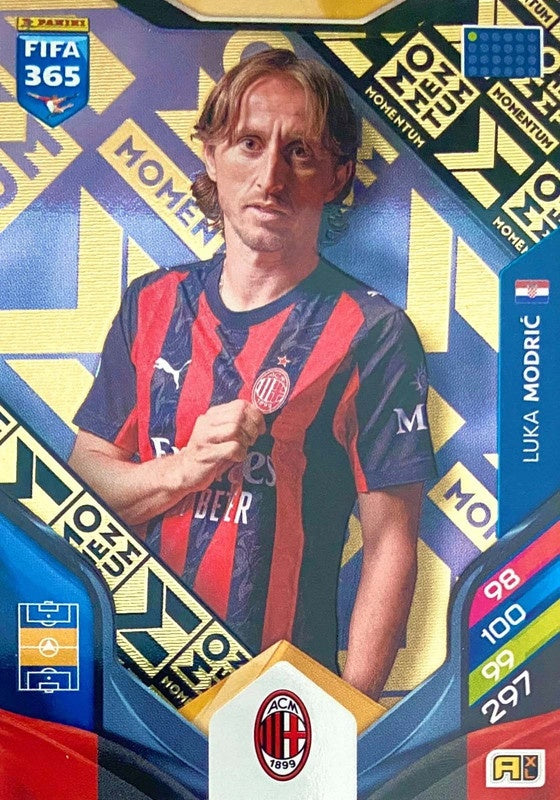 Luka Modrić Momentum AC Milan - Panini FIFA 365 2026 Adrenalyn XL kaart