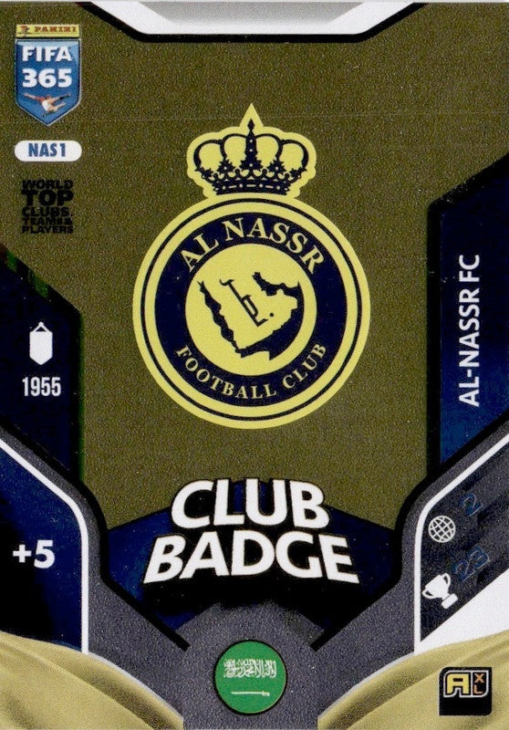 Club Badge Base NAS1 - Panini FIFA 365 2026 Adrenalyn XL kaart
