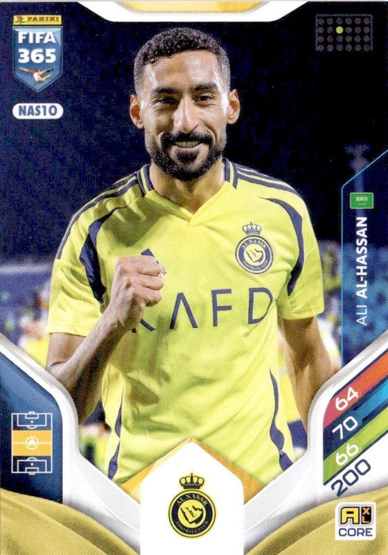 Ali Al-Hassan Base NAS10 - Panini FIFA 365 2026 Adrenalyn XL kaart