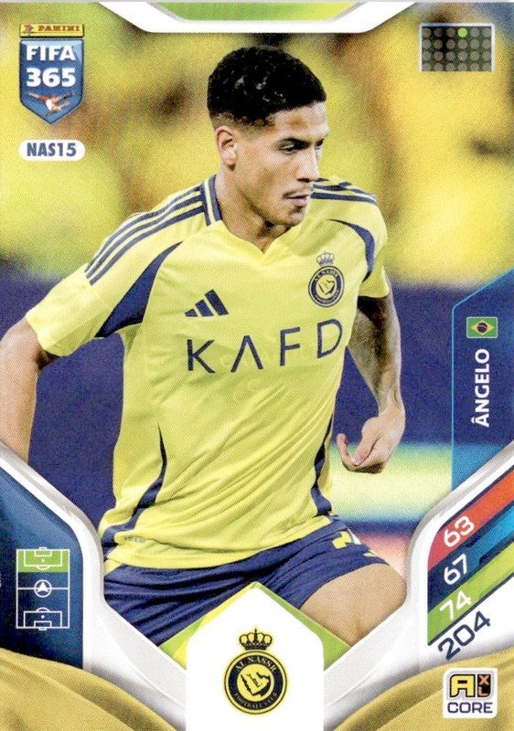 Ángelo Base NAS15 - Panini FIFA 365 2026 Adrenalyn XL kaart Image principale du produit