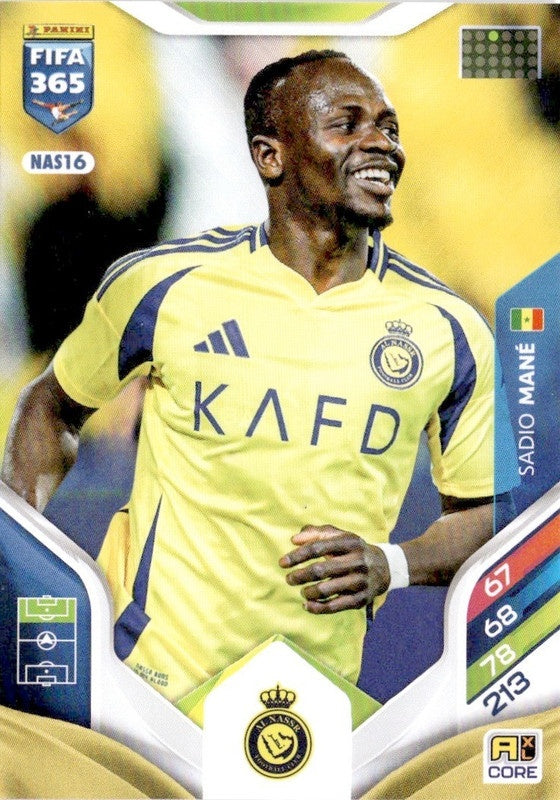 Sadio Mané Base NAS16 - Panini FIFA 365 2026 Adrenalyn XL kaart