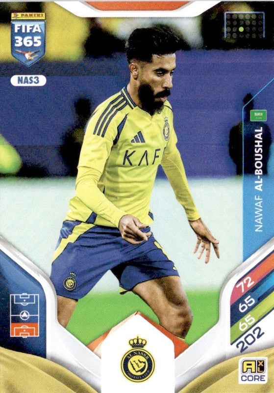 Nawaf Al-Boushal Base NAS3 - Panini FIFA 365 2026 Adrenalyn XL kaart
