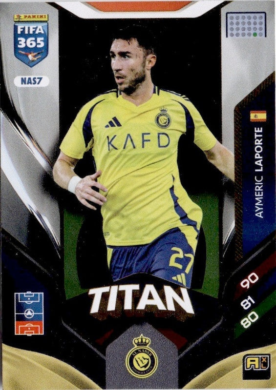 Aymeric Laporte Titan NAS7 - Panini FIFA 365 2026 Adrenalyn XL kaart Main image