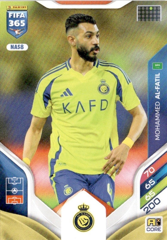 Mohamed Al-Fatil Base NAS8 - Panini FIFA 365 2026 Adrenalyn XL kaart