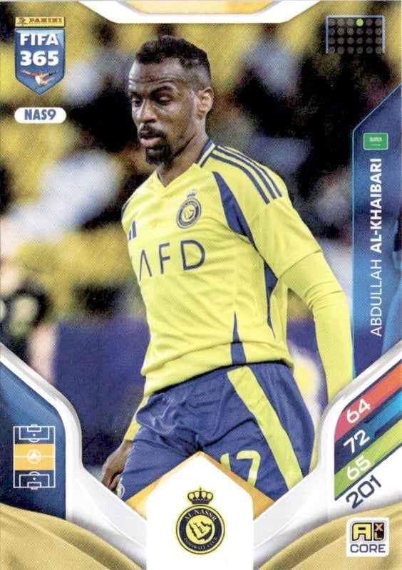 Abdullah Al-Khaibari Base NAS9 - Panini FIFA 365 2026 Adrenalyn XL kaart