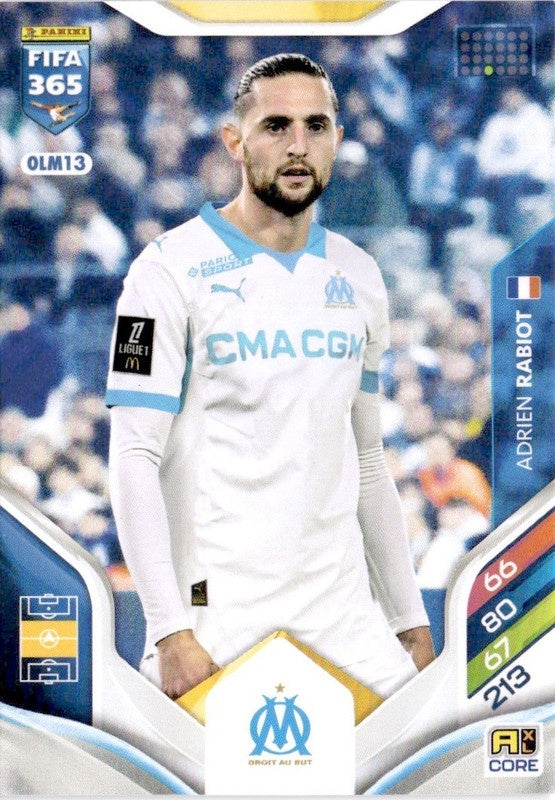Adrien Rabiot Base OLM13 - Panini FIFA 365 2026 Adrenalyn XL kaart