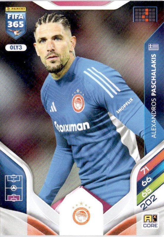 Alexandros Paschalakis Base OLY3 - Panini FIFA 365 2026 Adrenalyn XL kaart