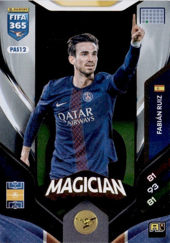 Fabián Ruiz Magician PAS12 - Panini FIFA 365 2026 Adrenalyn XL kaart