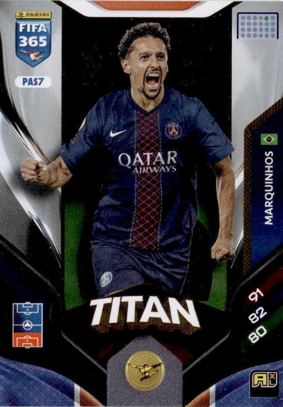 Marquinhos Titan PAS7 - Panini FIFA 365 2026 Adrenalyn XL kaart