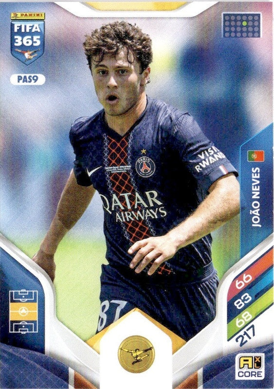 João Neves Base PAS9 - Panini FIFA 365 2026 Adrenalyn XL kaart