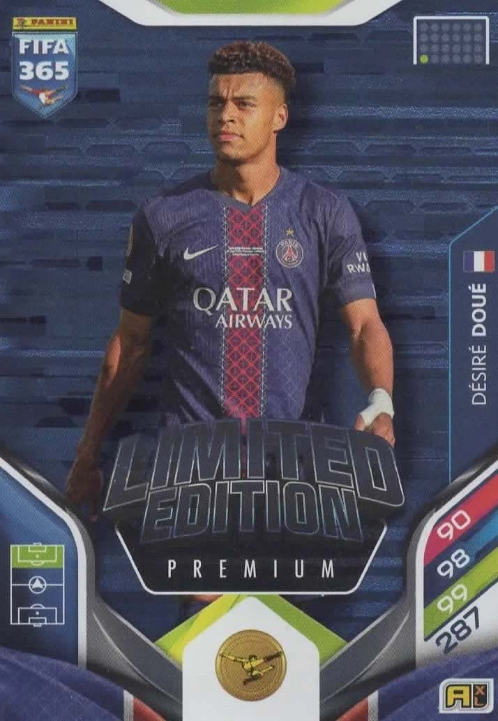 Désiré Doué Premium Limited Edition Paris Saint-Germain - Panini FIFA 365 2026 Adrenalyn XL kaart Hauptbild