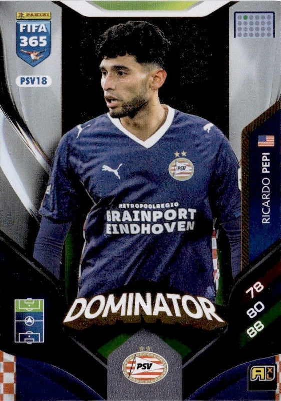 Ricardo Pepi Dominator PSV18 - Panini FIFA 365 2026 Adrenalyn XL kaart