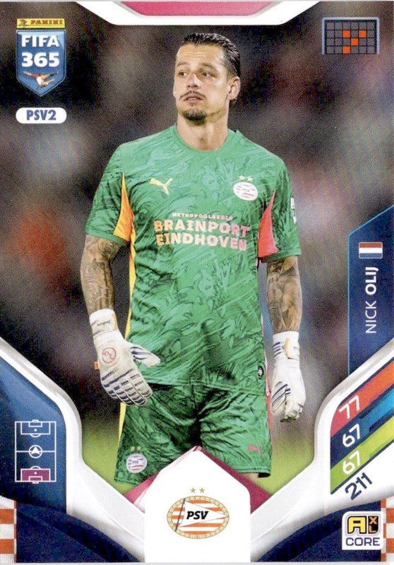 Nick Olij Base PSV2 - Panini FIFA 365 2026 Adrenalyn XL kaart