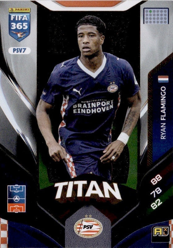 Ryan Flamingo Titan PSV7 - Panini FIFA 365 2026 Adrenalyn XL kaart