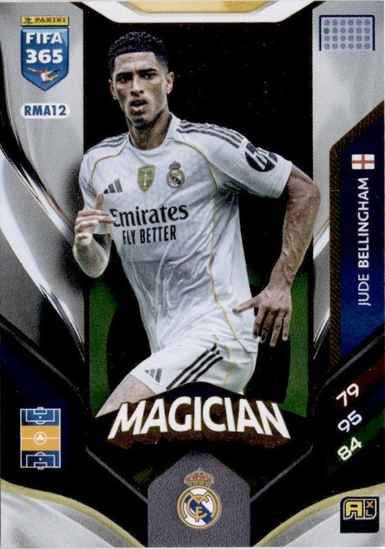 Jude Bellingham Magician RMA12 - Panini FIFA 365 2026 Adrenalyn XL kaart