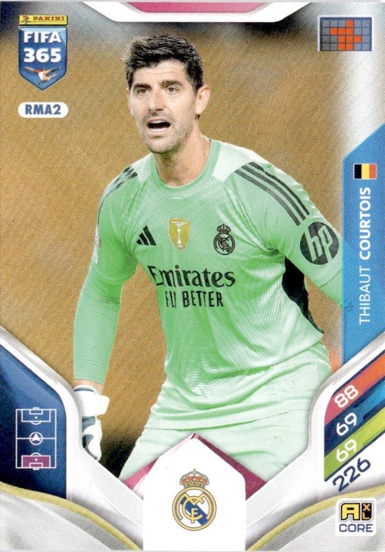 Thibaut Courtois Base RMA2 - Panini FIFA 365 2026 Adrenalyn XL kaart