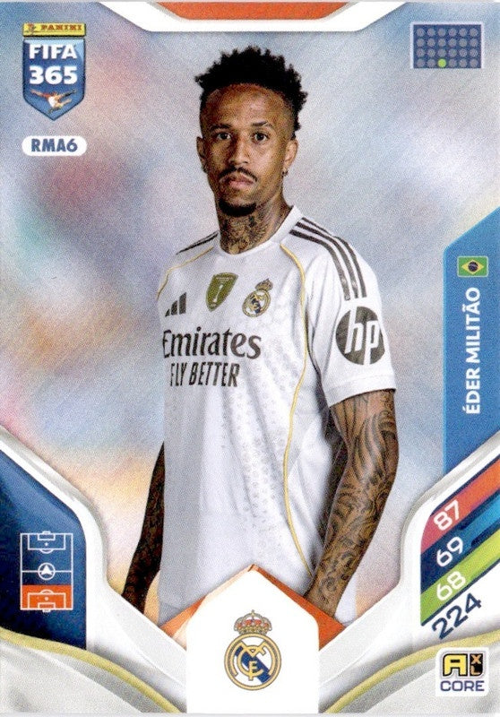 Éder Militão Base RMA6 - Panini FIFA 365 2026 Adrenalyn XL kaart Hoofdafbeelding