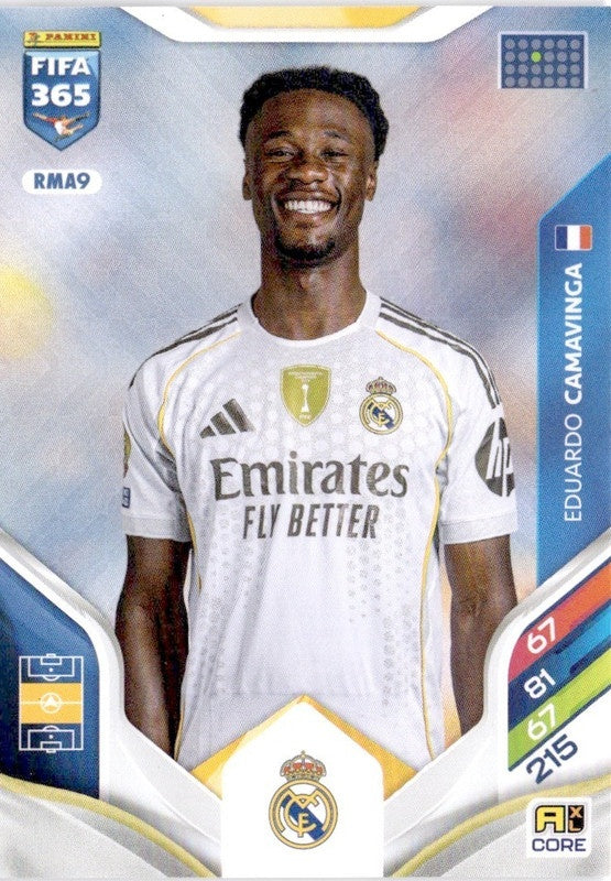 Eduardo Camavinga Base RMA9 - Panini FIFA 365 2026 Adrenalyn XL kaart Image principale du produit