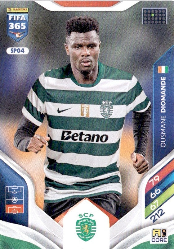 Ousmane Diomande Base SPO4 - Panini FIFA 365 2026 Adrenalyn XL kaart