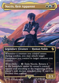 Magic Final Fantasy Scene Box Camp Comrades - foil borderless scene card Noctis, Heir Apparent (een van de zes scene cards)