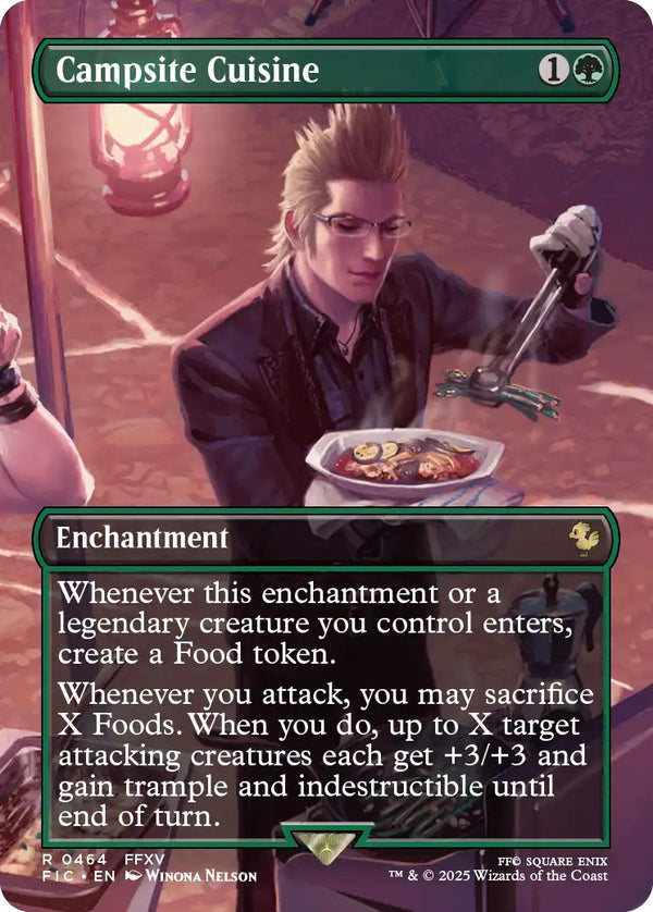 Magic Final Fantasy Scene Box Camp Comrades - foil borderless scene card Campsite Cuisine (een van de zes scene cards)