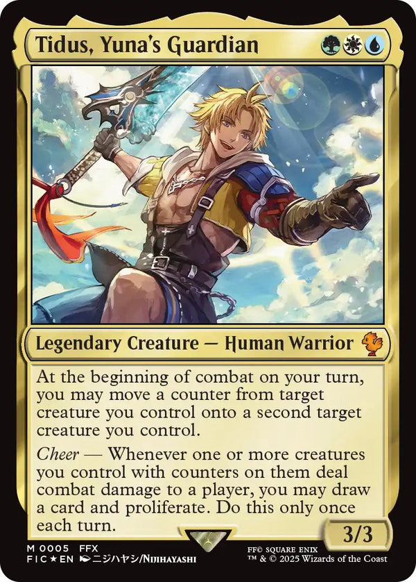 Magic Final Fantasy X Commander Deck Counter Blitz - commander-kaart Tidus, Yuna's Guardian