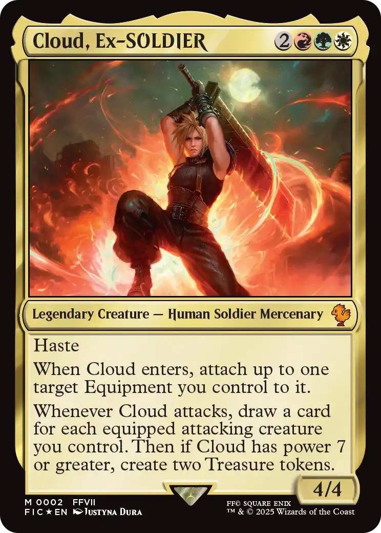 Magic Final Fantasy VII Commander Deck Limit Break - commander-kaart Cloud, Ex-SOLDIER